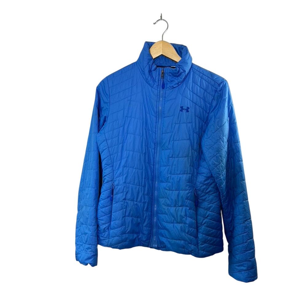 Under Armour COLDGEAR Light Blue Full-Zip Lightweight Puffer Jacket Size Small
